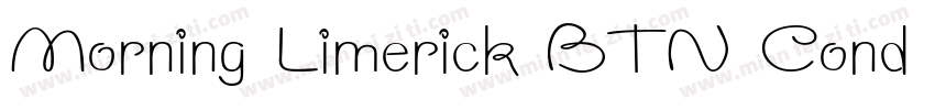 Morning Limerick BTN Cond Lt字体转换